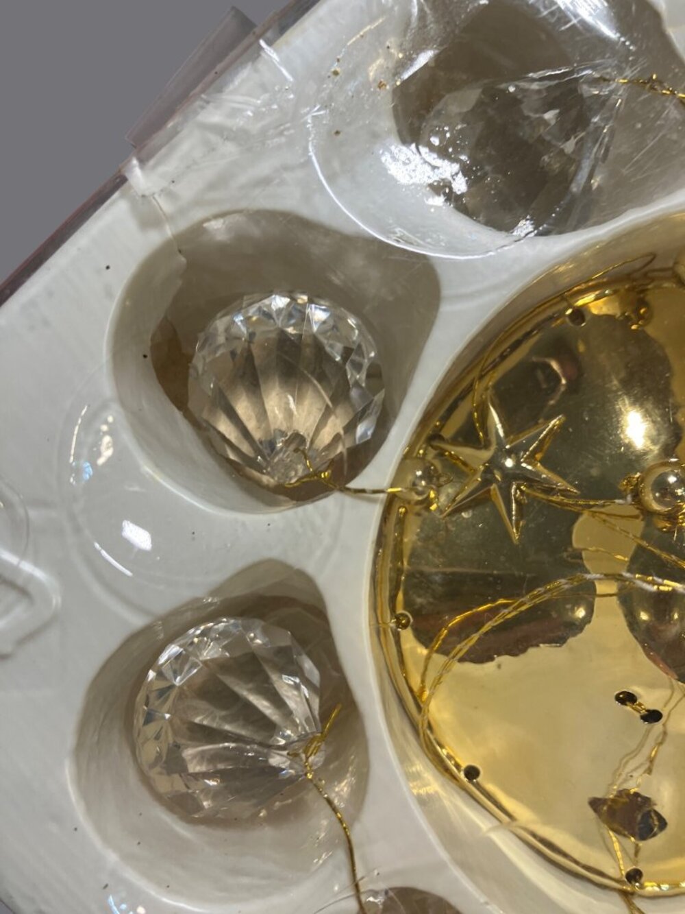 Kurt Adler Crystal Hanging Drops Christmas Ornament Taiwan 8.5 "X 3" - Picture 8 of 14
